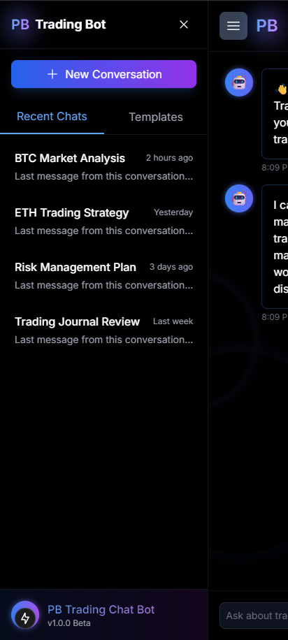 PB Chat Bot Mobile Preview 2