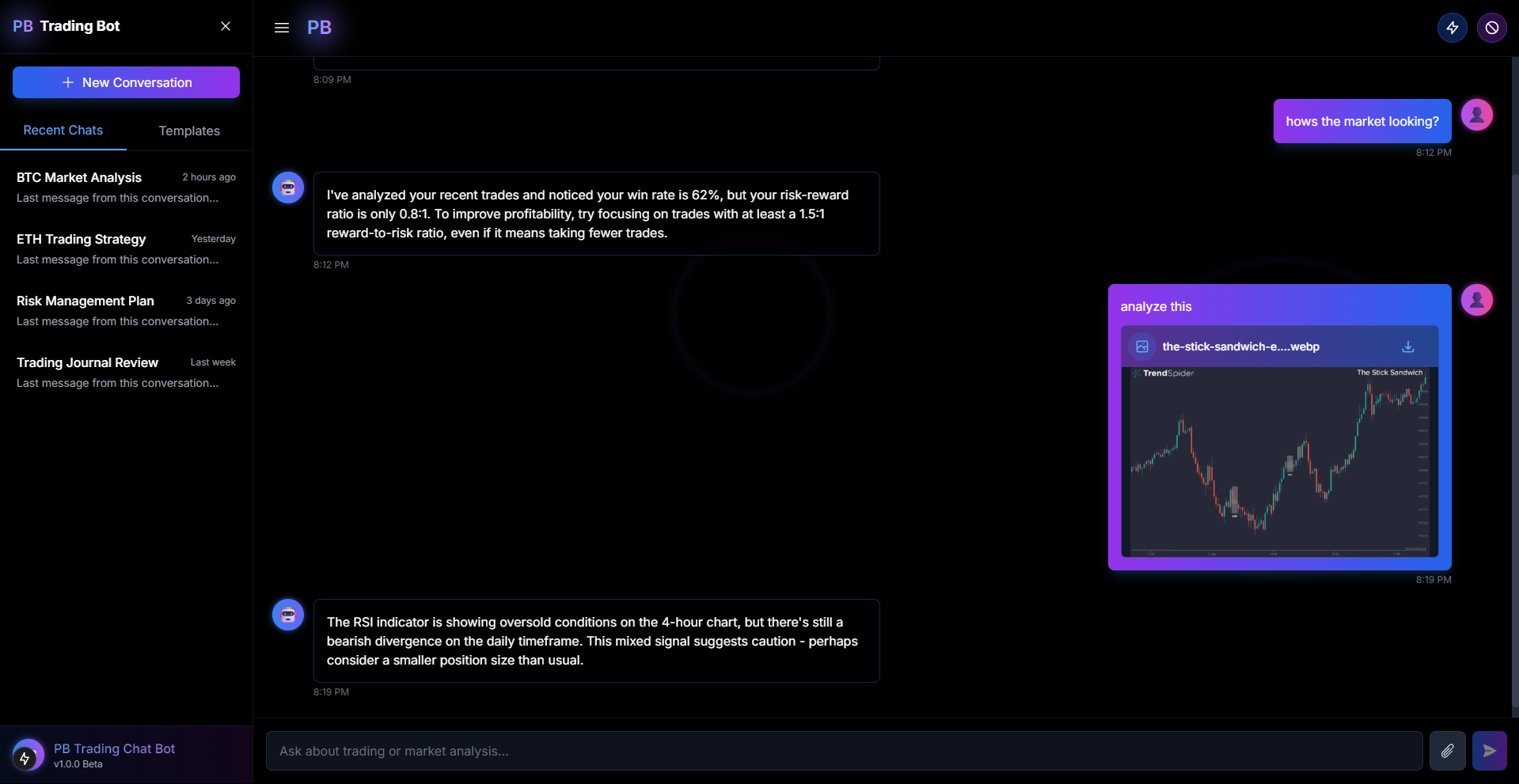 PB Chat Bot Desktop Preview